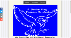 Desktop Screenshot of abetterdaypigeoncontrol.com